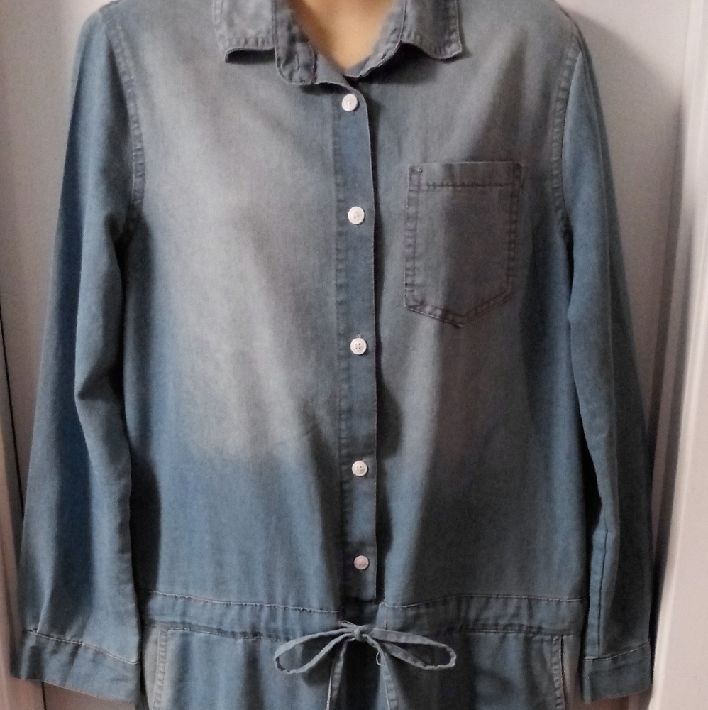 FADED DENIM JUMPER